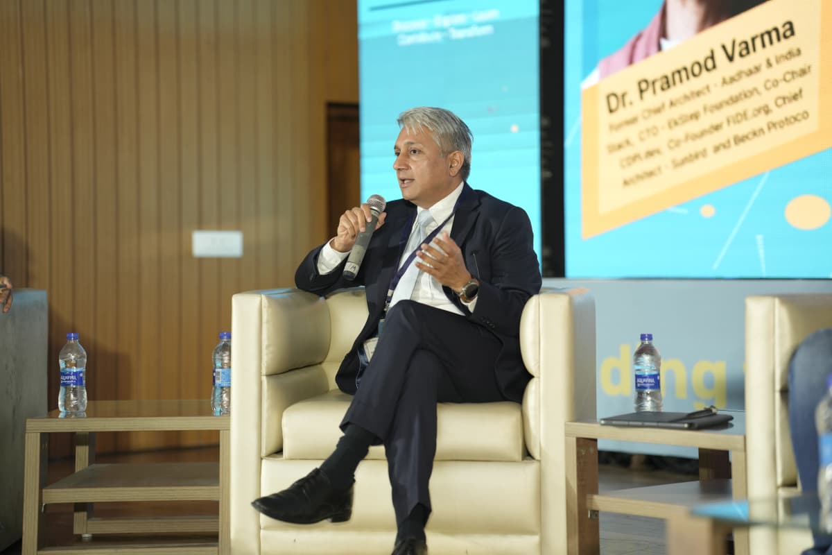 Keynote speaker presenting on the main stage at The Dawn of DPI conclave
