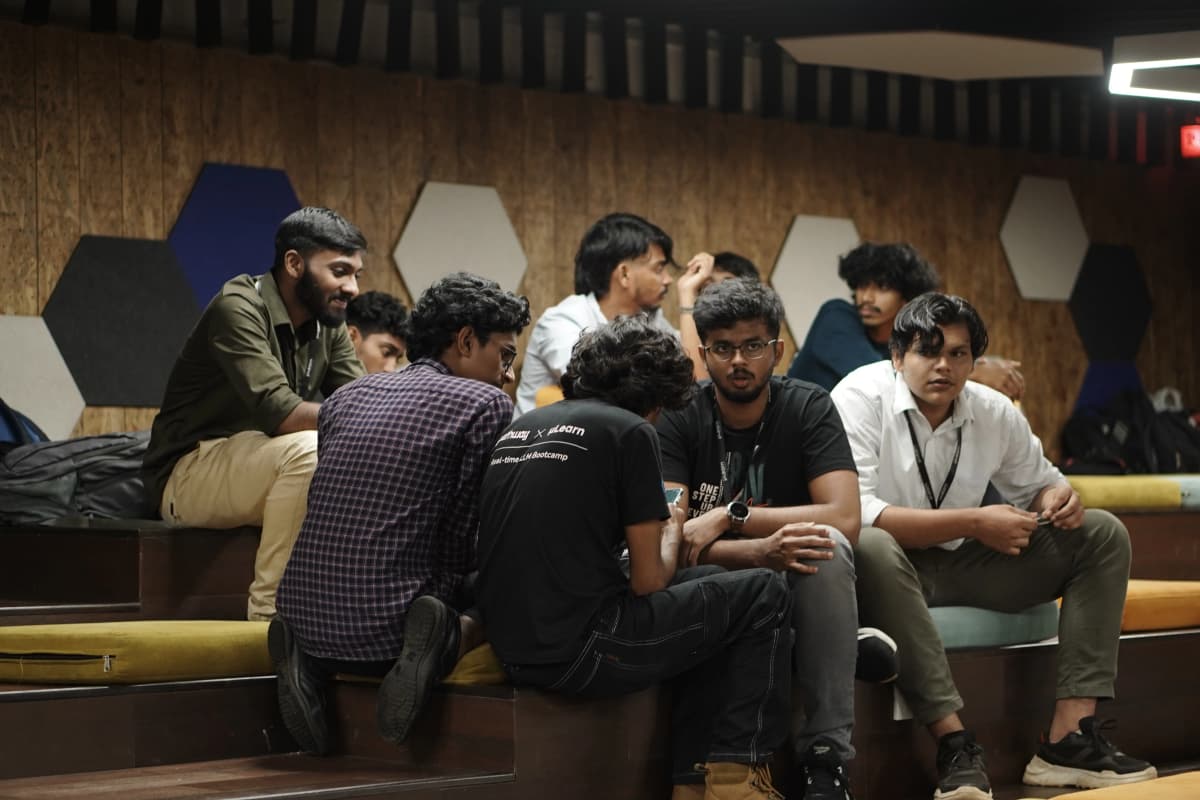 Teams coding intensively during the 50-hour development sprint